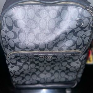 Coach Backbag (BLACK & SILVER)